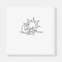 Whimsigoth Sun Sea Witchy Magnet