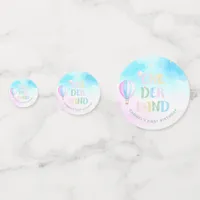 Sweet pastel onederland watercolor 1st Birthday Confetti