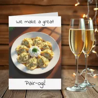 Cute Flirty Anniversary | Pierogi Pun Card