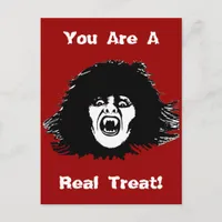 Vampire Chick is a Real Treat Postcard