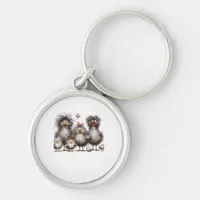 Funny Chicken Classic Retro Style Keychain