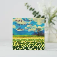 Mother's day - Champ de daffodils - painting