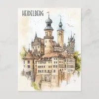 Travel to Heidelberg Germany Postcard