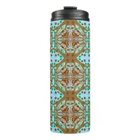 Hand Drawn Owl Mandala Artwork Thermal Tumbler