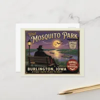 Vampire in Mosquito Park Burlington Iowa  Postcard