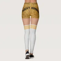 Gold Shorts Knee Socks Name Roller Derby  Leggings