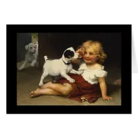 Vintage Girl and Puppy