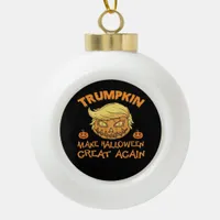 Make Halloween Great Again - Trumpkin Ceramic Ball Christmas Ornament