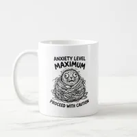 Funny Anxiety Mug - Quirky Whiskered Seal for Coff