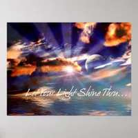 Let Your Light Shine Thru Poster