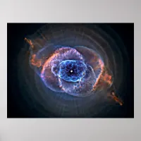 Cat's Eye Nebula (NGC 6543) Spherical Bubble, ZGOS Poster