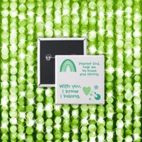 Christian Prayer for kids Green | Button
