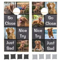 Custom Dog Bean Bag Toss Game - Dog Photo Funny