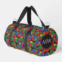 Juggler Juggling Balls Patterned Monogrammed Duffle Bag