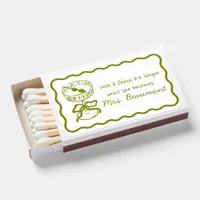 Tini Bit Longer Martini Bridal Shower Bachelorette Matchboxes