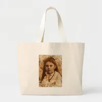Soulful Eyes Digital Art Large Tote Bag