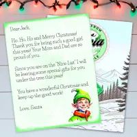 Personalized Letter from Santa Claus for Boys