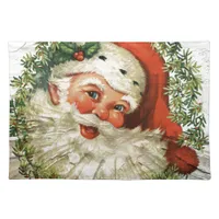 Vintage Santa Grunge Placemat