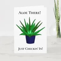 Aloe Vera Pun | Friendship I Miss You Card