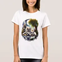 Moonlit Serenity A Slumbering Wolf T-Shirt