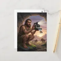 Caveman With a Camera Postcard