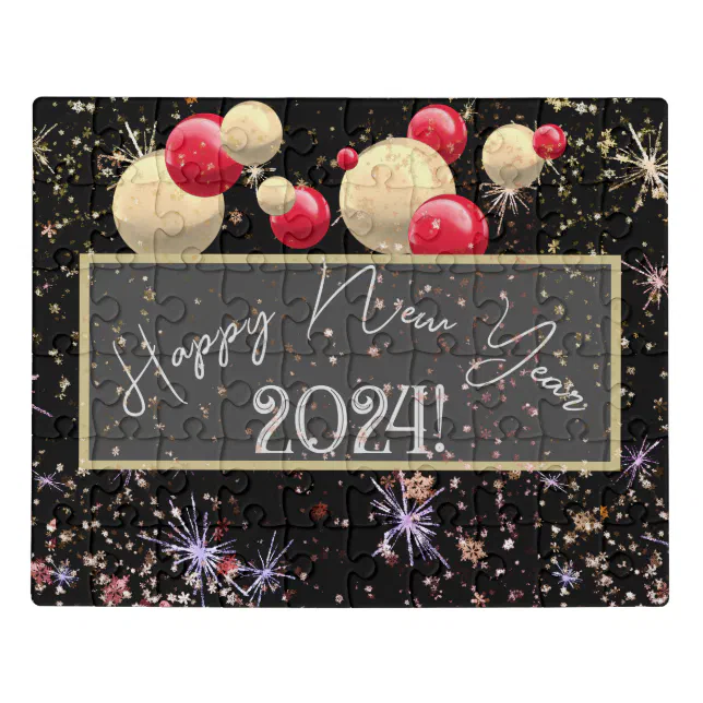 Joyful happy new year 2-24 banner jigsaw puzzle