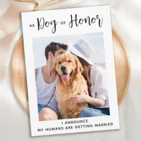 Dog of Honor Pet Wedding Dog Save The Date