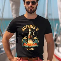 Artemis II NASA Moon Mission Rocket T-Shirt