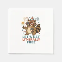 Let's Get Lit-erally Free Design - Fun Party Quote Napkins