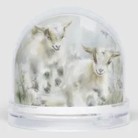 Playful Little Goats  Snow Globes