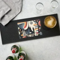 Elephant Illustration Bar Mat