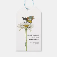 Honey Bee Parents to Bee Baby Shower Gift Tag | Bu