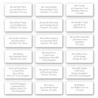 18 Individual Recipient Name Address Mail Serif Sticker