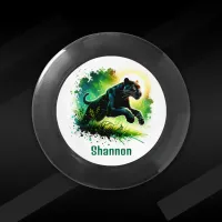 Black Panther with green surroundings Monogram |