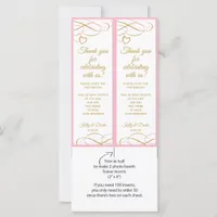 Wedding Photo Booth Frames Inserts (Pink & Gold)