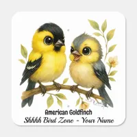 Brilliant American Goldfinch Metal Sign