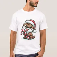 The Christmas Otter Cartoon T-Shirt
