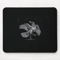 Crow, F-Caw-F Funny Bird Moon Gothic Adult Humor C Mouse Pad