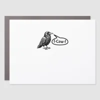 F-Caw-F Funny Crow Raven Pun F-Off Subtle F-Bomb Car Magnet