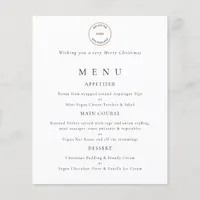 PAPER | Business Logo Christmas Party Menu