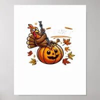 F-Caw-F Funny For Men Women Thanksgiving-Christmas Poster