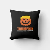 Halloween Trumpkin V2 Throw Pillow