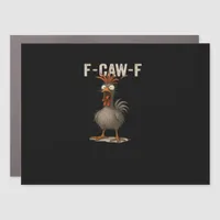 F-Caw-F Chicken Retro Classic Car Magnet