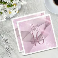 Sparkling Swirls Sweet Sixteen Orchid Pink ID652 Napkins