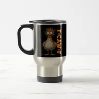 F-Caw-F-Chicken Eagerlys Colorful Funny Rooster Me Travel Mug