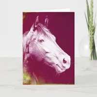 Purple Horse, Birthday Card