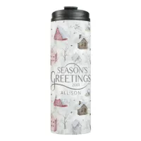 Cozy Home Christmas Pink ID985 Thermal Tumbler