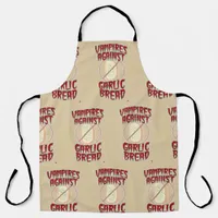 Vampires Want No Garlic Bread Fun Halloween  Apron