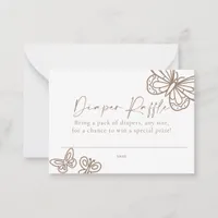 Diaper Raffle Baby Shower Card 