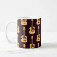 Melodic Strings: Little Guitar Pattern Coffee Mug